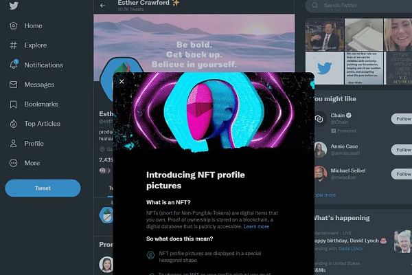 Twitter推出NFT头像使用功能 为什么社交平台竞相拥抱NFT？
