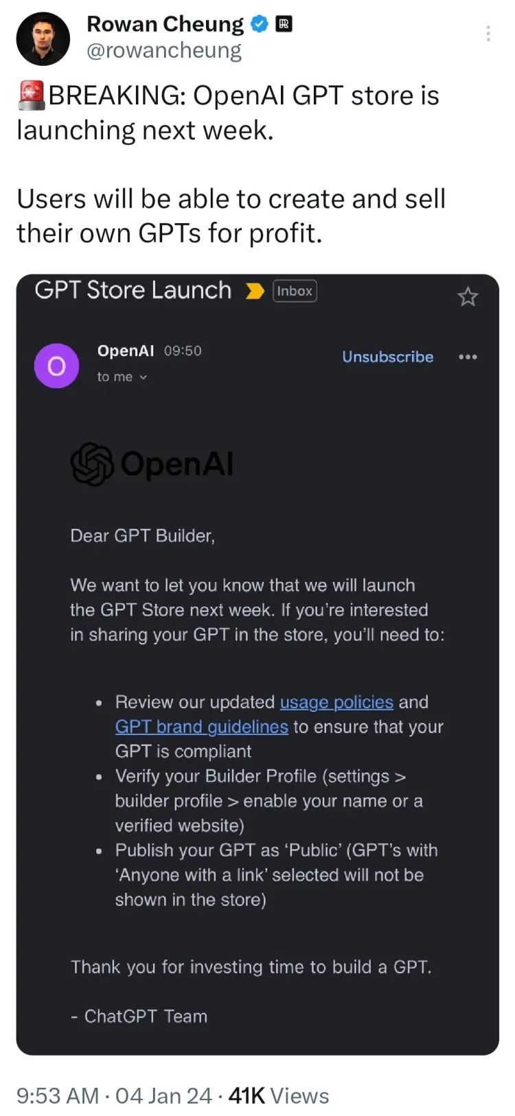 OpenAI的GPT Store下周上线！开发者高喊App Store时刻到来，AI应用真要大爆发了？