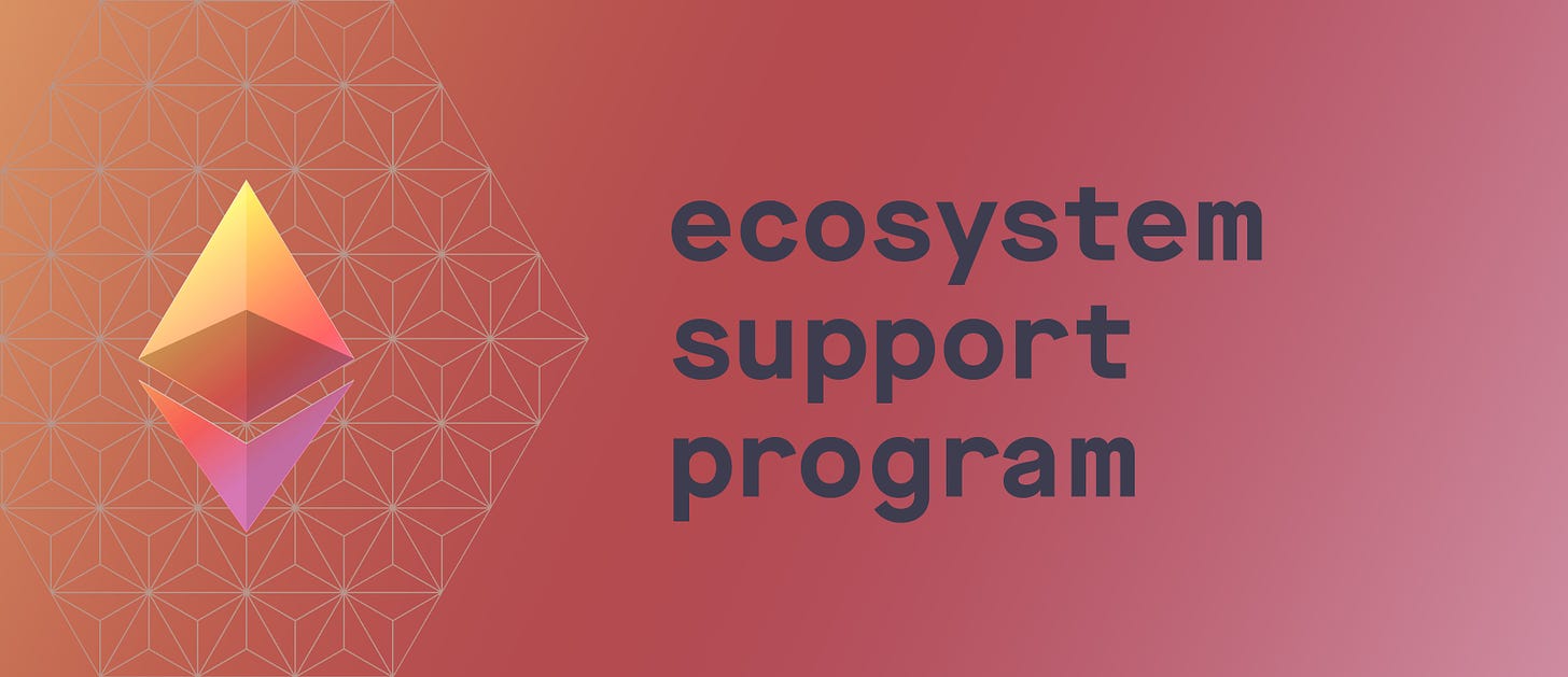 Ecosystem Support Program | Ethereum Foundation Blog