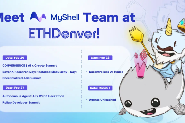 MyShell亮相ETH Denver 2024，展示去中心化生成式AI创新