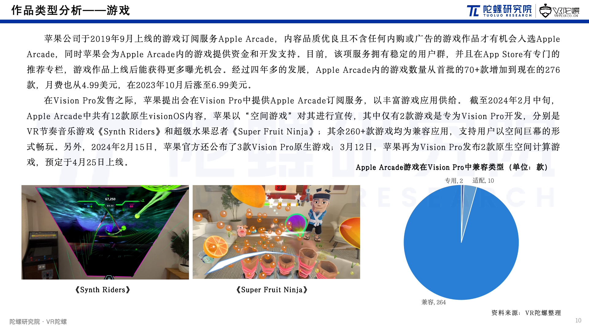 陀螺研究院发布《Apple Vision Pro空间计算内容生态报告》