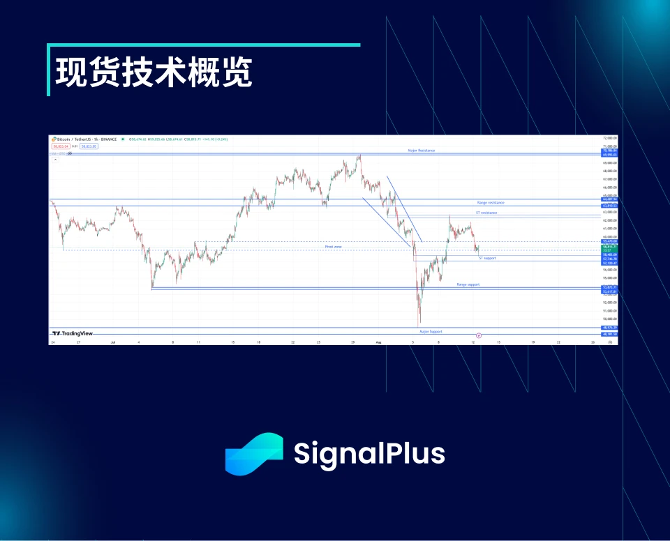 BTC波动率 ：一周回顾2024年8月5日–8月12日