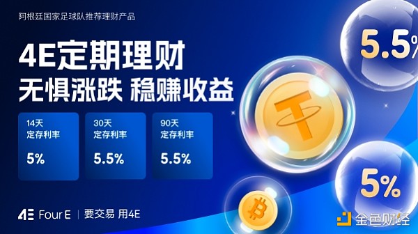 4E上新四款USDT理财产品 最高5.5%年化 远超行业水平